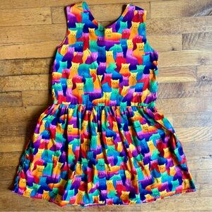 Handmade Kids’ Rainbow Cats Dress